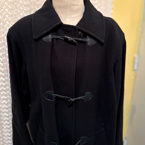 Vintage Black Wool Coat - Picture 1 of 5